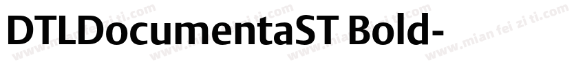 DTLDocumentaST Bold字体转换